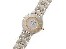 CARTIER　カルティエ　マスト21SM　　クォーツ　レディース　シルバー文字盤　W10073R6【431】2148103906954