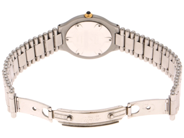 Cartier カルティエ マスト21 ヴァンティアン 83090171 YG/SS イエローゴールド/ステンレススチール アイボリー文字盤  クォーツ 【460】2148103907005