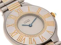 Cartier カルティエ マスト21 ヴァンティアン 83090171 YG/SS イエローゴールド/ステンレススチール アイボリー文字盤  クォーツ 【460】2148103907005