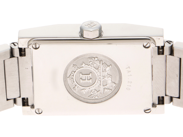 HERMES エルメス タンデム TA1.210 ブルー文字盤 ステンレス
