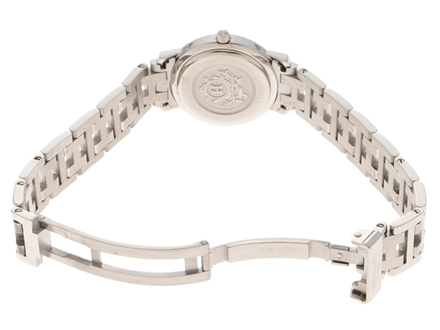 HERMES エルメス 腕時計 クリッパー SS ピンク CL4.210 クォーツ レディース 2148103907487 【200】