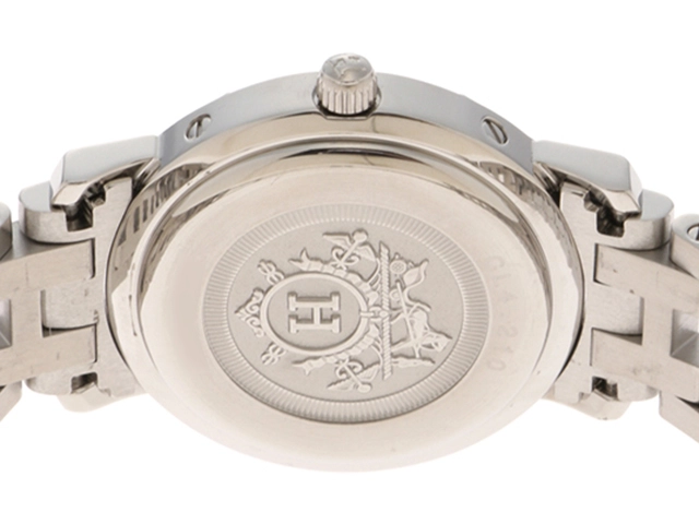HERMES エルメス 腕時計 クリッパー SS ピンク CL4.210 クォーツ レディース 2148103907487 【200】