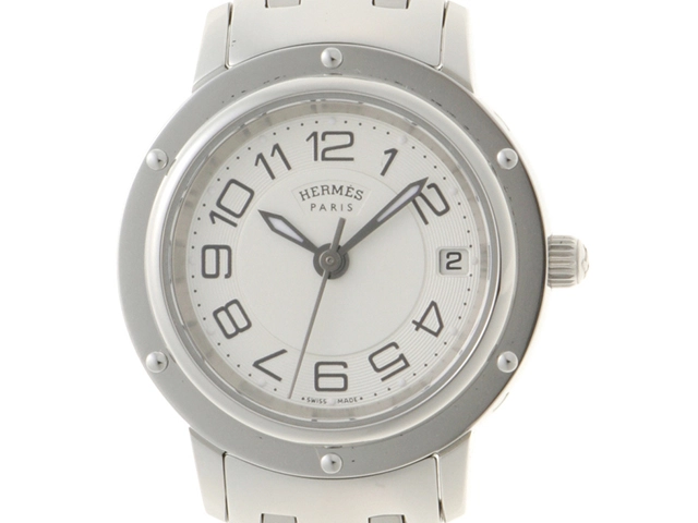 HERMES シルバー ステンレス 時計 brandbayshop_v0089140900