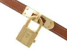 確実正規品！希少HERMES エルメスケリーウォッチ刻印有り エルメスケリーウォッチ □A刻印(1997年頃)刻印 レディース