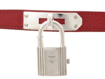 HERMES ケリーウォッチ SV925 革ベルト シルバー文字盤 クォーツ 〇Y刻印 【460】2148103907579
