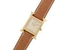 HERMES エルメス 時計 Hウォッチ HH1.201 シャンパンゴールド