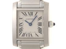 Cartier　カルティエ　タンクフランセーズSM　W51008Q3　SS　クォーツ　レディース時計【430】2148103908880