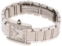 Cartier　カルティエ　タンクフランセーズSM　W51008Q3　SS　クォーツ　レディース時計【430】2148103908880