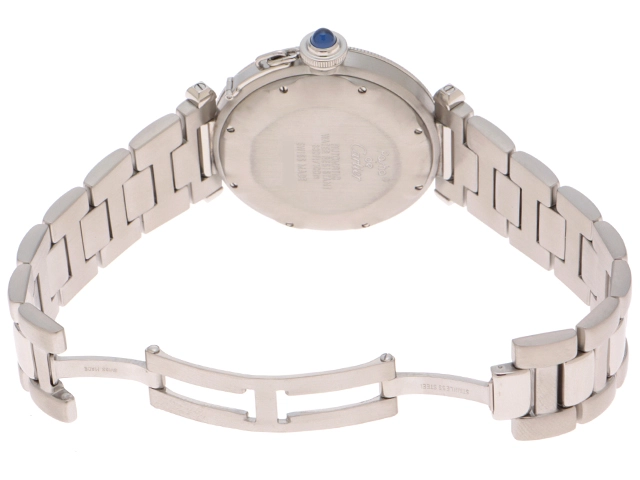 Cartier カルティエ 腕時計 パシャ ドゥ プロンジャー 38mm W31005H3 ステンレススチール ホワイト文字盤 自動巻き【472】SJ