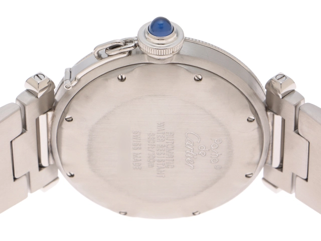 Cartier カルティエ 腕時計 パシャ ドゥ プロンジャー 38mm W31005H3 ステンレススチール ホワイト文字盤 自動巻き【472】SJ