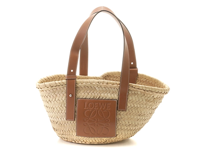 たけ　　LOEWE バスケットバッグ スモール ナチュラル　タン LOEWE ロエベ バスケット バッグ スモール ナチュラル/タン