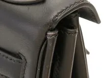 HERMES　エルメス　バッグ　ケリー32　ブラック/GP金具　ボックスカーフ　内縫い　□F刻印【431】2148103910692