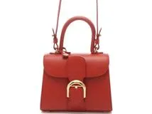 DELVAUX デルヴォー ブリヨン ミニ レッド ボックスカーフ 【472】 YN