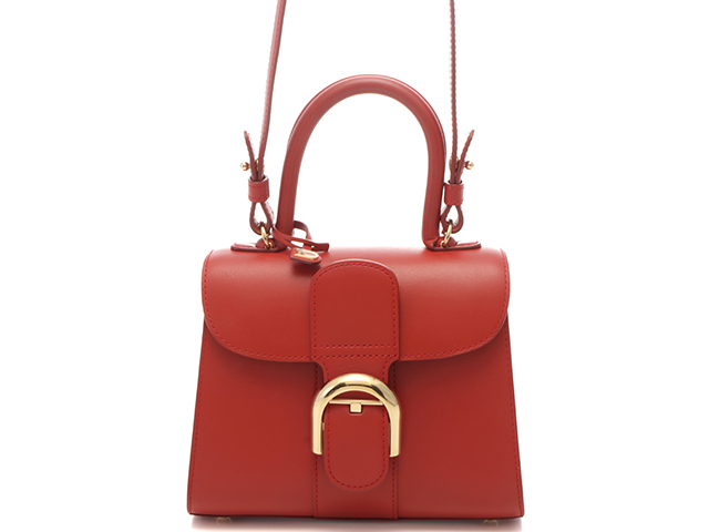 DELVAUX デルヴォー ブリヨン ミニ レッド ボックスカーフ 【471