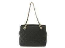 CHANEL シャネル マトラッセチェーンショルダーバッグ ブラック
