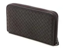 ボッテガ ヴェネタ BOTTEGA VENETA 長財布　ブラウン BOTTEGA VENETA ボッテガヴェネタ ラウンドファスナー長財布