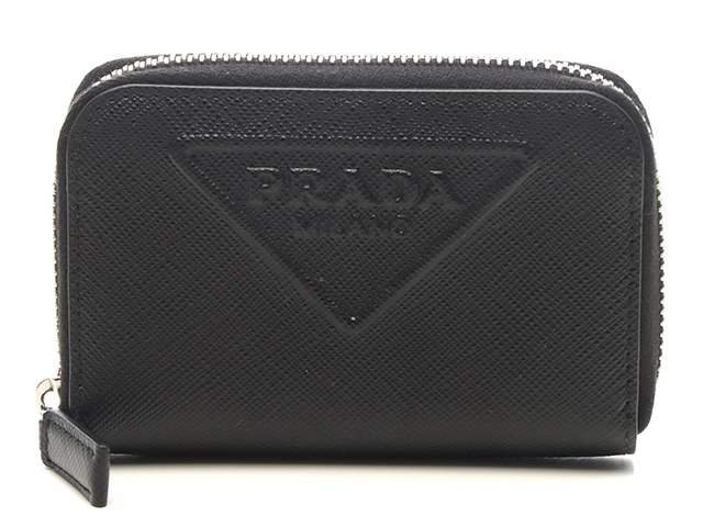 PRADA プラダ コインケース ブラック サフィアーノ 2MM003 2D1Q