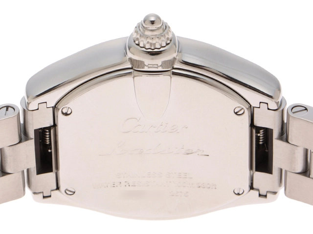 Cartier カルティエ 腕時計 ロードスターSM W62017V3 SS/SS ピンク文字盤 クオーツ【472】MN