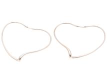 TIFFANY＆CO　ティファニー　オープンハートフープピアス  　ピアス　シルバー　11.0g 　エルサ・ペレッティ【471】2148103912672