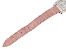 Chopard ショパール 腕時計 ハッピースポーツ スクエア 27/88922-23 ステンレススティール/クロコダイルベルト ホワイト文字盤【472】TS