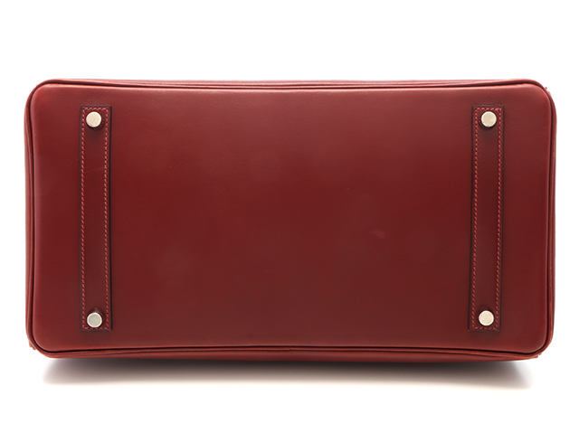 HERMES エルメス バーキン35 ルージュヴィフ SV シルバー金具