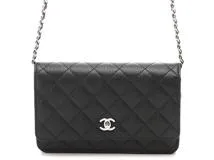 CHANEL シャネル マトラッセ ターンロックチェーンウォレット ブラック