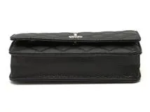 CHANEL シャネル マトラッセ ターンロックチェーンウォレット ブラック