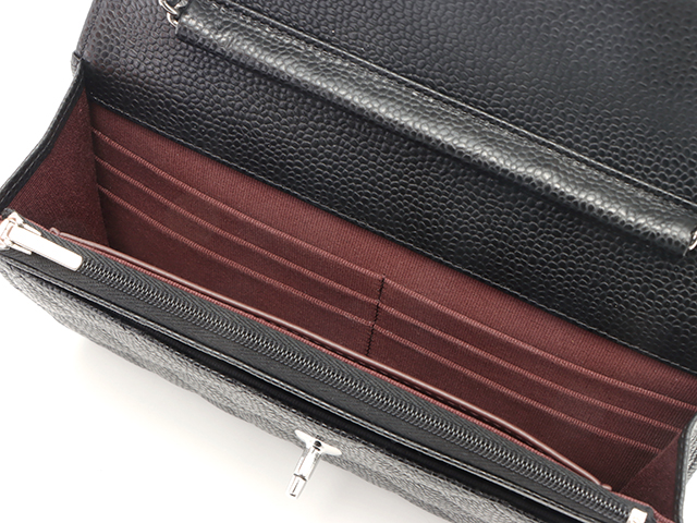 CHANEL シャネル マトラッセ ターンロックチェーンウォレット ブラック