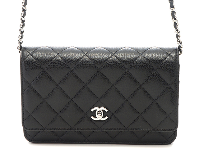 CHANEL シャネル マトラッセ ターンロック チェーンウォレット