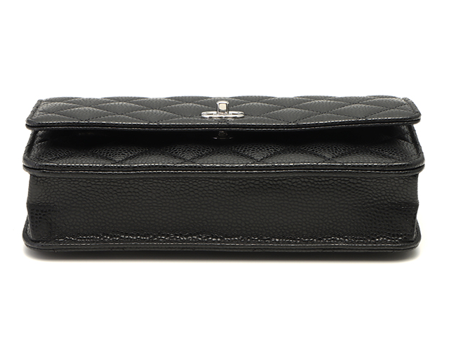 CHANEL シャネル マトラッセ ターンロック チェーンウォレット