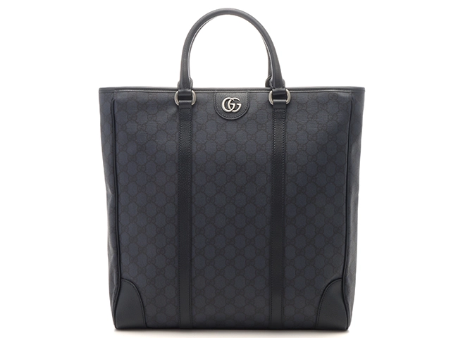 GUCCI グッチ オフィディア GG ミディアム トートバッグ ショルダーバッグ セミショルダー PVC レザー ベージュ