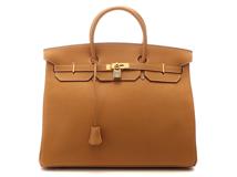 HERMES　エルメス　バッグ　バーキン40　ナチュラルサブレ/GP金具　フィヨルド　○Z刻印【431】