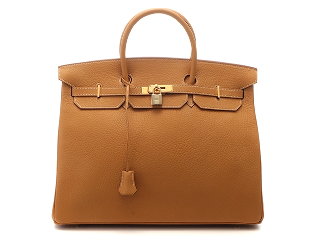 HERMES エルメス バッグ バーキン40 ナチュラルサブレ/GP金具