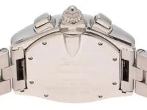 Cartier　カルティエ　ロードスター　クロノ　W62019X6　ステンレススチール　ホワイト文字盤　自動巻き　メンズ　腕時計　K