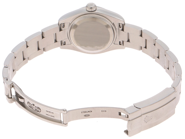 M番2008年　ROLEX　ロレックス　オイスター　パーペチュアル　176210　ステンレススチール　シルバー文字盤　自動巻き　レディース　腕時計　C