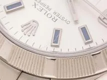 M番2008年　ROLEX　ロレックス　オイスター　パーペチュアル　176210　ステンレススチール　シルバー文字盤　自動巻き　レディース　腕時計　C