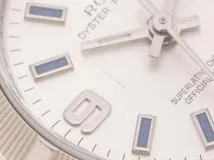 M番2008年　ROLEX　ロレックス　オイスター　パーペチュアル　176210　ステンレススチール　シルバー文字盤　自動巻き　レディース　腕時計　C