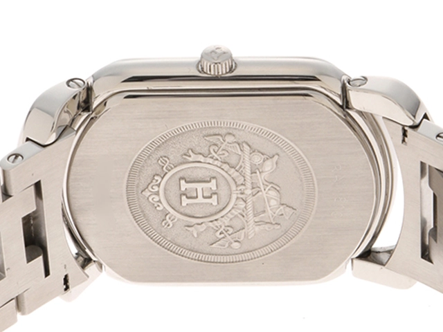 HERMES エルメス メンズ クォーツ ラリー RA1.810 グレー文字盤 SS【472】HK