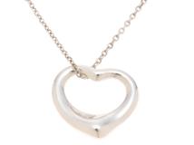 TIFFANY＆CO ティファニー ネックレス オープンハートネックレス シルバー925 重さ約2.9g【472】YY