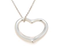 TIFFANY＆CO　ティファニー　オープンハート ネックレス　シルバー　約10.2g　2148103914584【207】