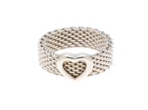 TIFFANY＆CO　ティファニー　サマセットハートリング　シルバー　11号　約5.0ｇ　2148103914843【207】