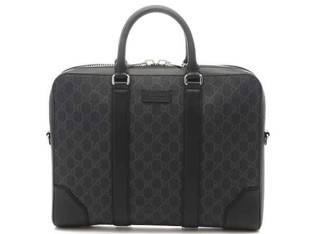 GUCCI グッチ GGスプリーム ブリーフケース ブラック 474135 PVC