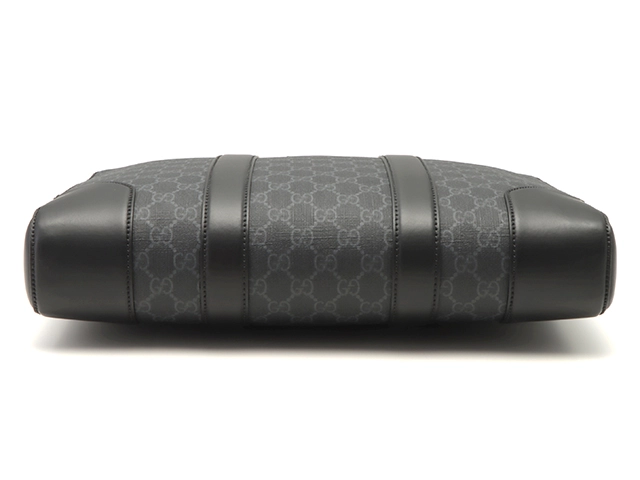 GUCCI　グッチ　GGスプリーム　ブリーフケース　ブラック　474135　PVC/レザー【433】2148103915154