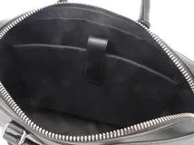 GUCCI　グッチ　GGスプリーム　ブリーフケース　ブラック　474135　PVC/レザー【433】2148103915154