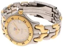 TAG HEUER タグホイヤー セル WG1121-0 GP/SS アイボリー文字盤