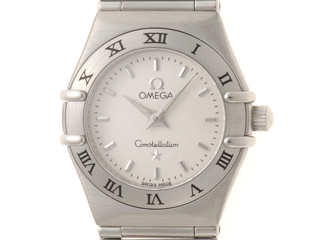 オメガ コンステレーション ミニ レディース クォーツ 腕時計 シルバー文字盤 OMEGA オメガ コンステレーション ミニ ステンレススチール