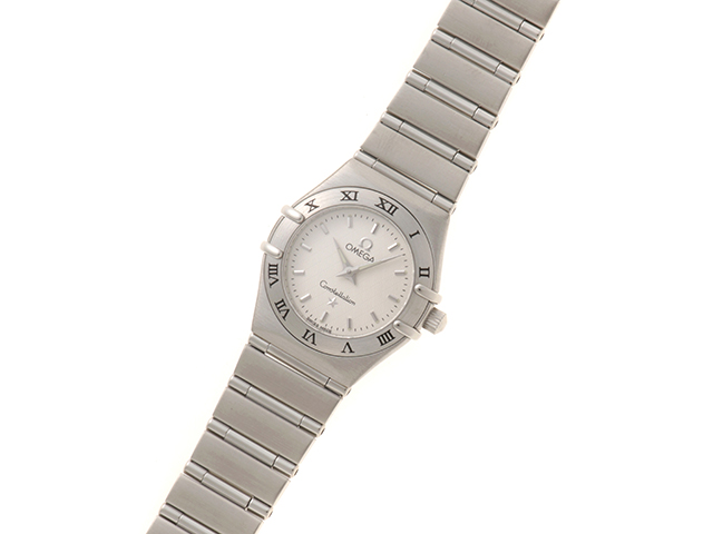 オメガ コンステレーション ミニ レディース クォーツ 腕時計 シルバー文字盤 OMEGA オメガ コンステレーション ミニ ステンレススチール