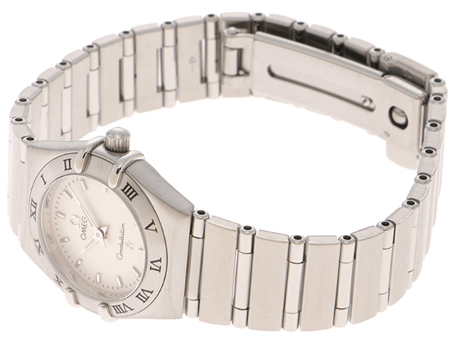 オメガ コンステレーション ミニ レディース クォーツ 腕時計 シルバー文字盤 OMEGA オメガ コンステレーション ミニ ステンレススチール