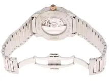BVLGARI ブルガリ メンズ 自動巻き オクト OCP41SG グレー文字盤 PG/SS【472】HK