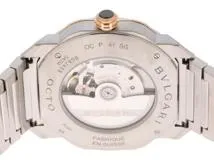 BVLGARI ブルガリ メンズ 自動巻き オクト OCP41SG グレー文字盤 PG/SS【472】HK